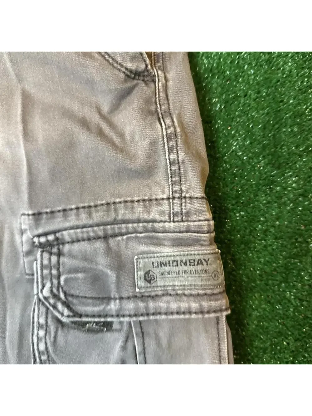 Union Bay Grey Stretch Cargo shorts